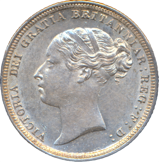 1883 Sixpence Third young head S3912 ESC 3255 Scarce UNC