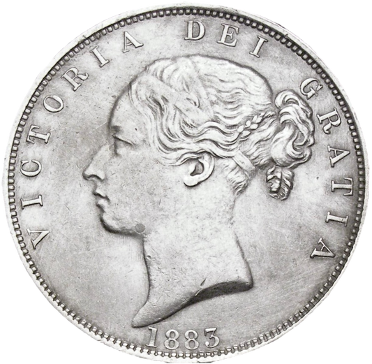 1883 Halfcrown S3889 ESC 2762 EF/GEF