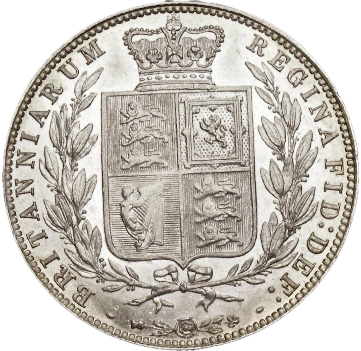 1883 Halfcrown S3889 ESC 2762 EF/GEF