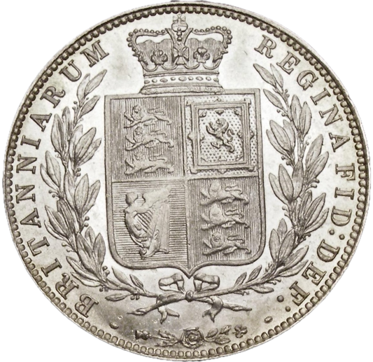 1883 Halfcrown S3889 ESC 2762 EF/GEF