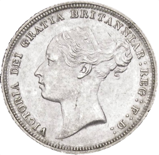 1883 Sixpence Third young head S3912 ESC 3255 Scarce UNC