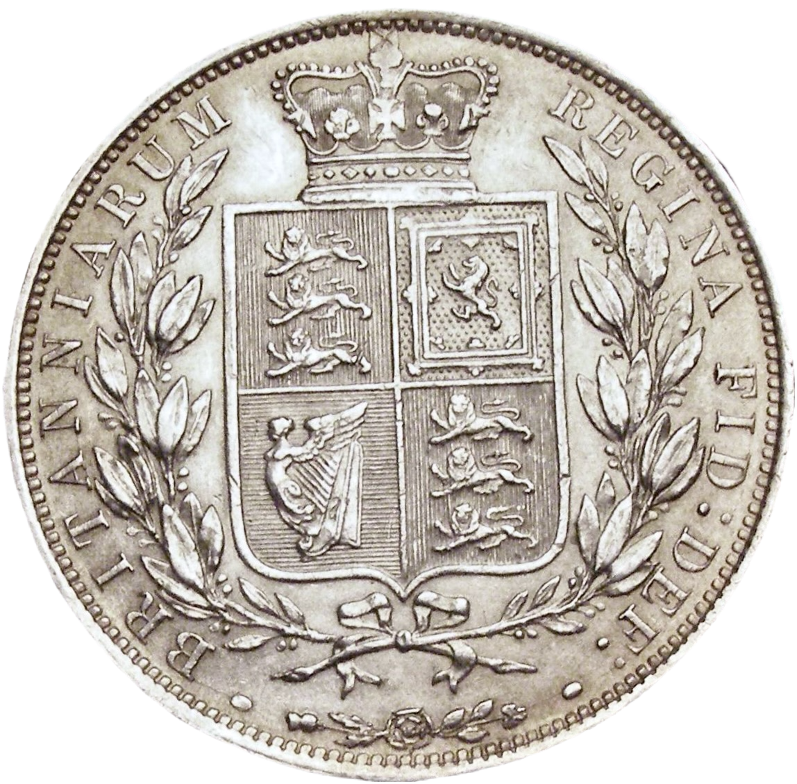 1884 Halfcrown S3889 ESC 2764 Scarce EF/GEF