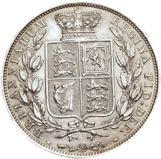 1884 Halfcrown S3889 ESC 2764 Scarce EF/GEF