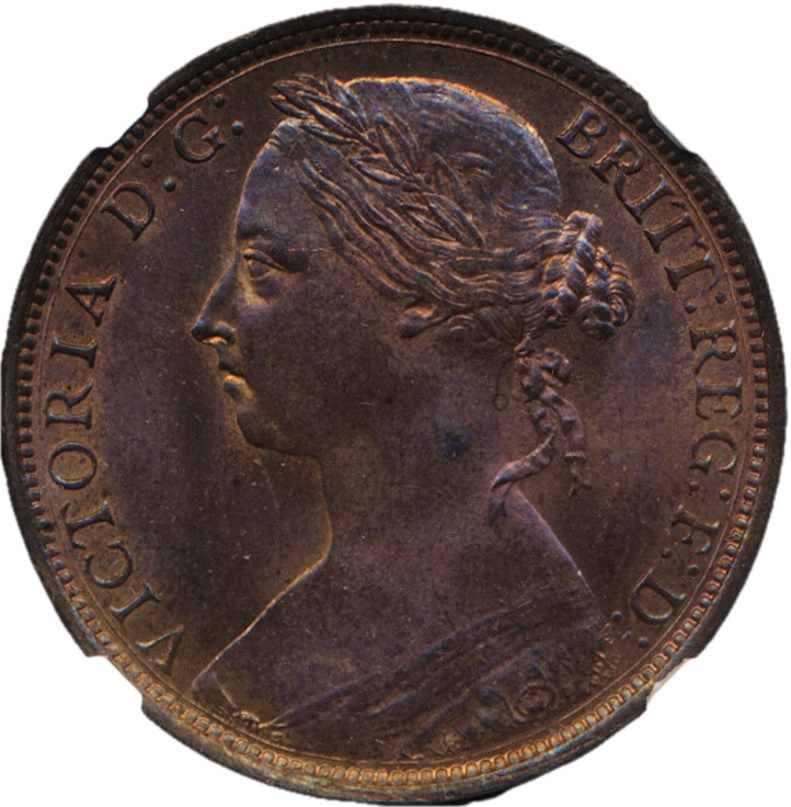 1886 Penny F123 UNC MS65BN