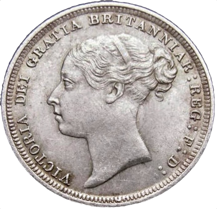 1887 Sixpence S3912 ESC 3262 UNC LCGS 82
