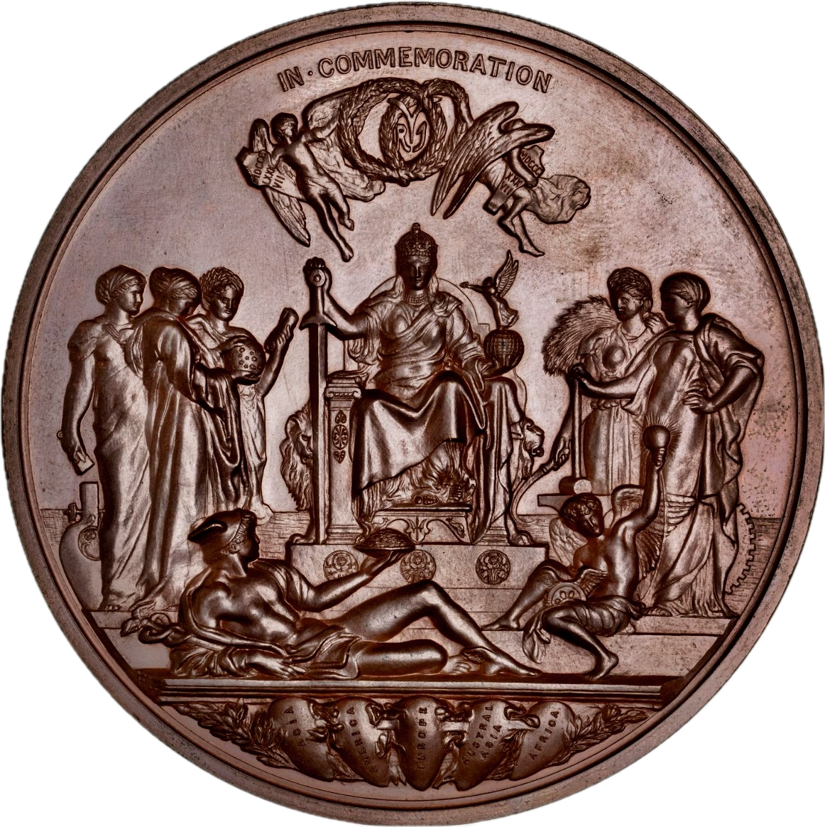 1887 Golden Jubilee BHM 3219 E1733b 77mm bronze medal