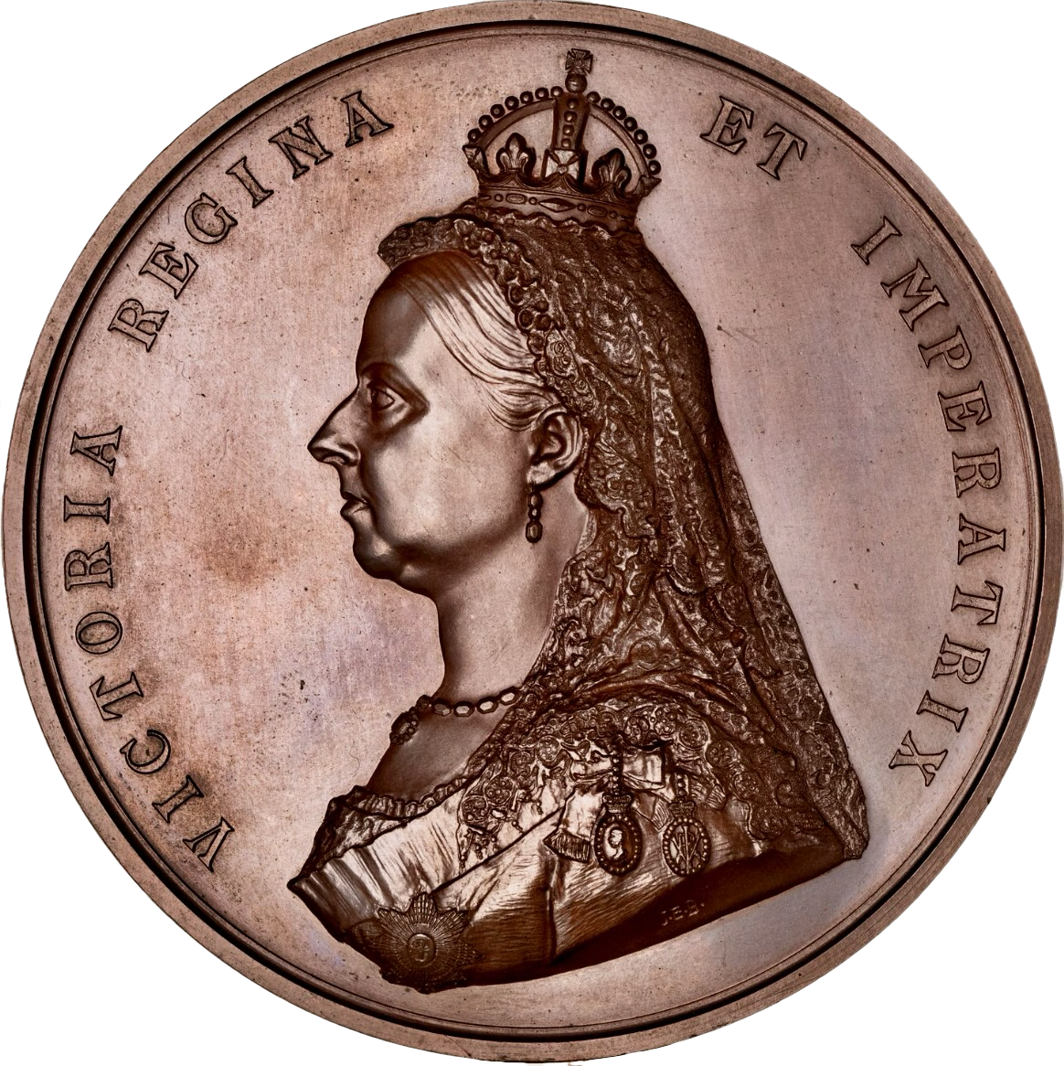 1887 Golden Jubilee BHM 3219 E1733b 77mm bronze medal