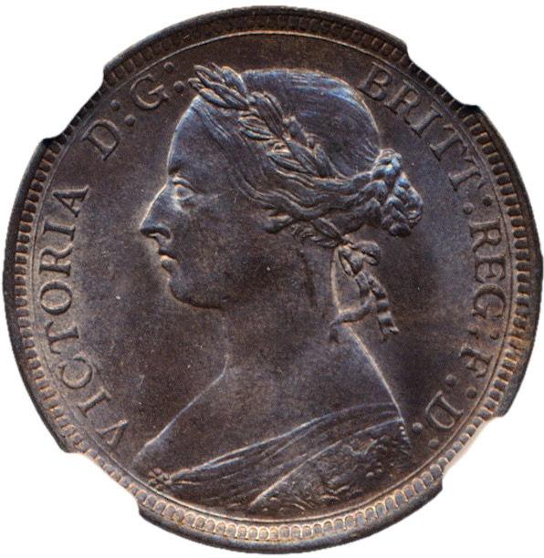 1888 Halfpenny F 359 UNC MS64RB