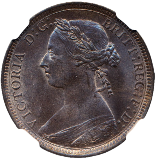 1888 Halfpenny F 359 UNC MS64RB