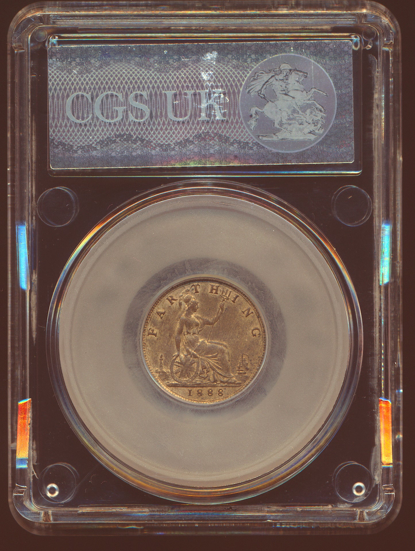 1888 Farthing S3958 F 560 UNC CGS80