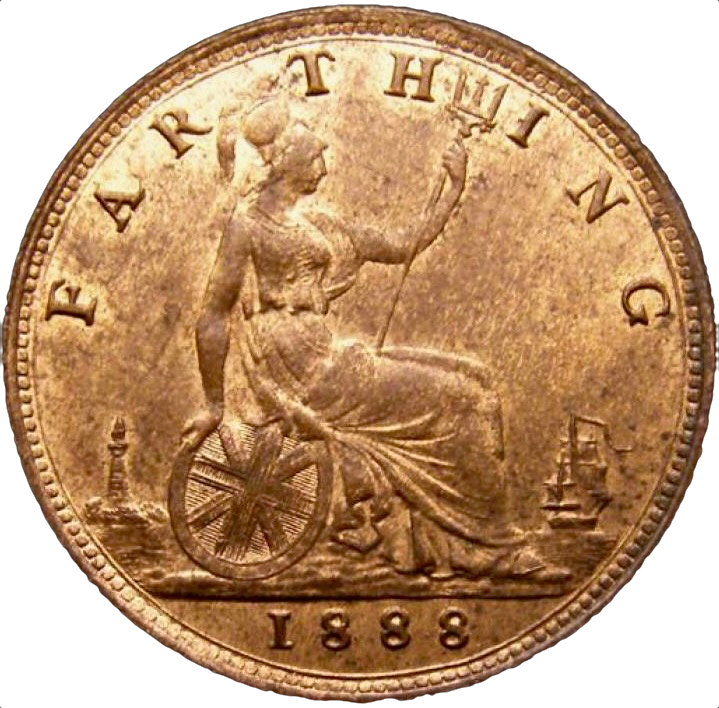 1888 Farthing S3958 F 560 UNC CGS80
