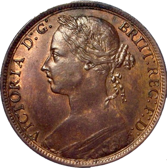 1893/2 Penny S3954 F136 AUNC