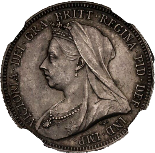 1893 Shilling Old veiled head S3940 ESC 3153 UNC MS63