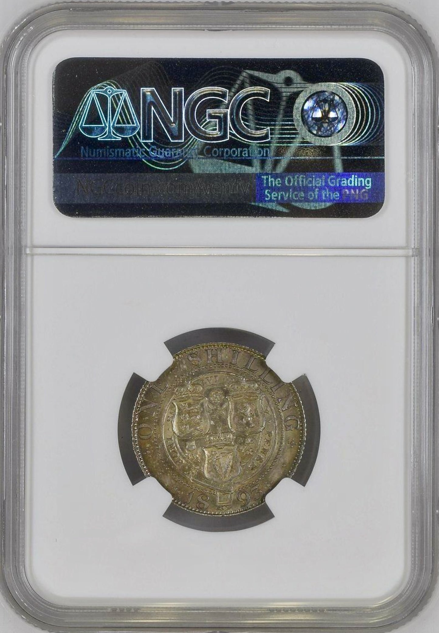 1893 Shilling Old veiled head S3940 ESC 3153 UNC MS63