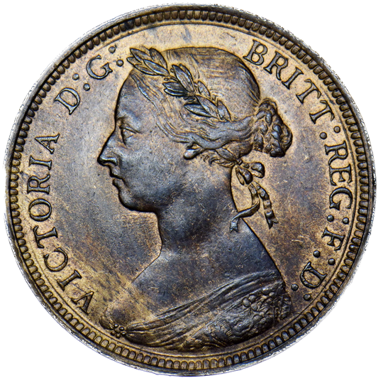 1893 Halfpenny F 368 AUNC