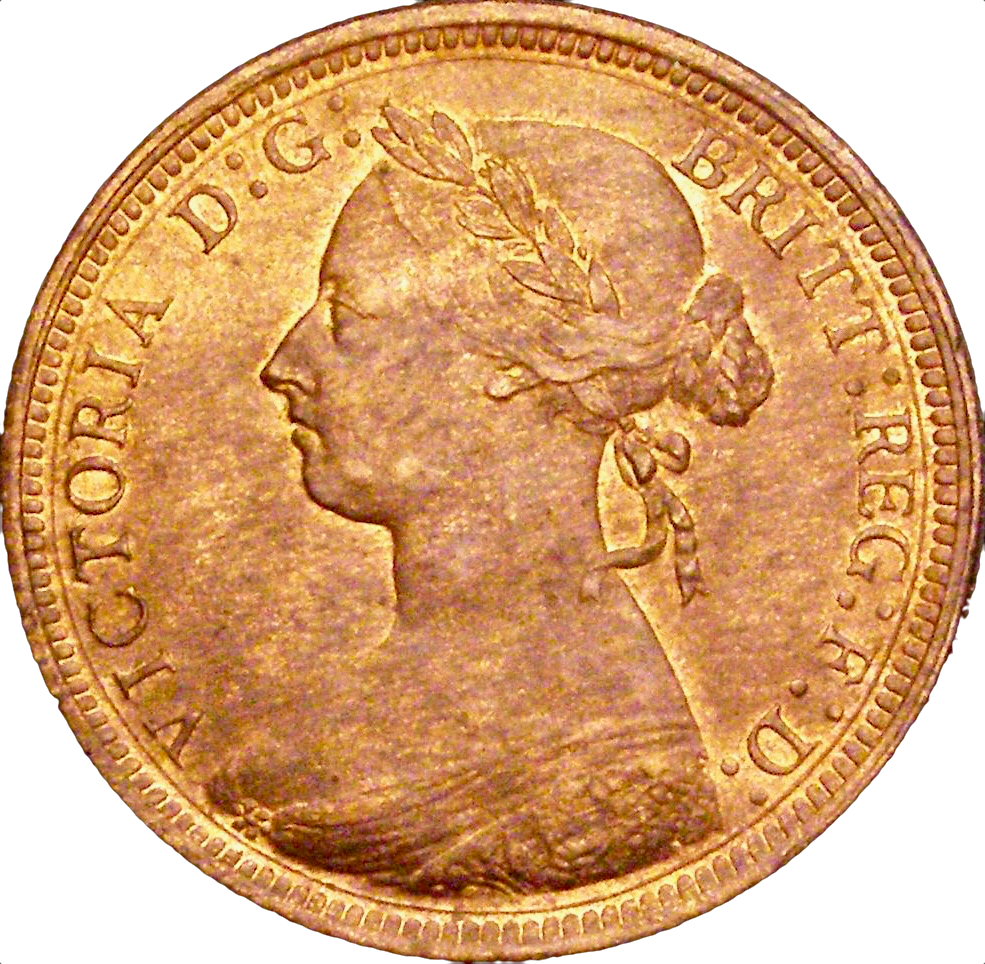 1894 Halfpenny F 369 UNC