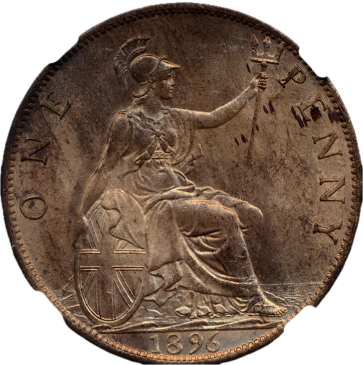1896 Penny F143 UNC MS63