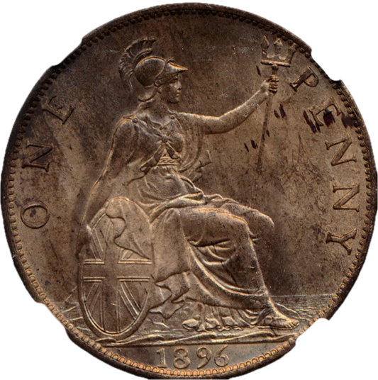 1896 Penny F143 UNC MS63