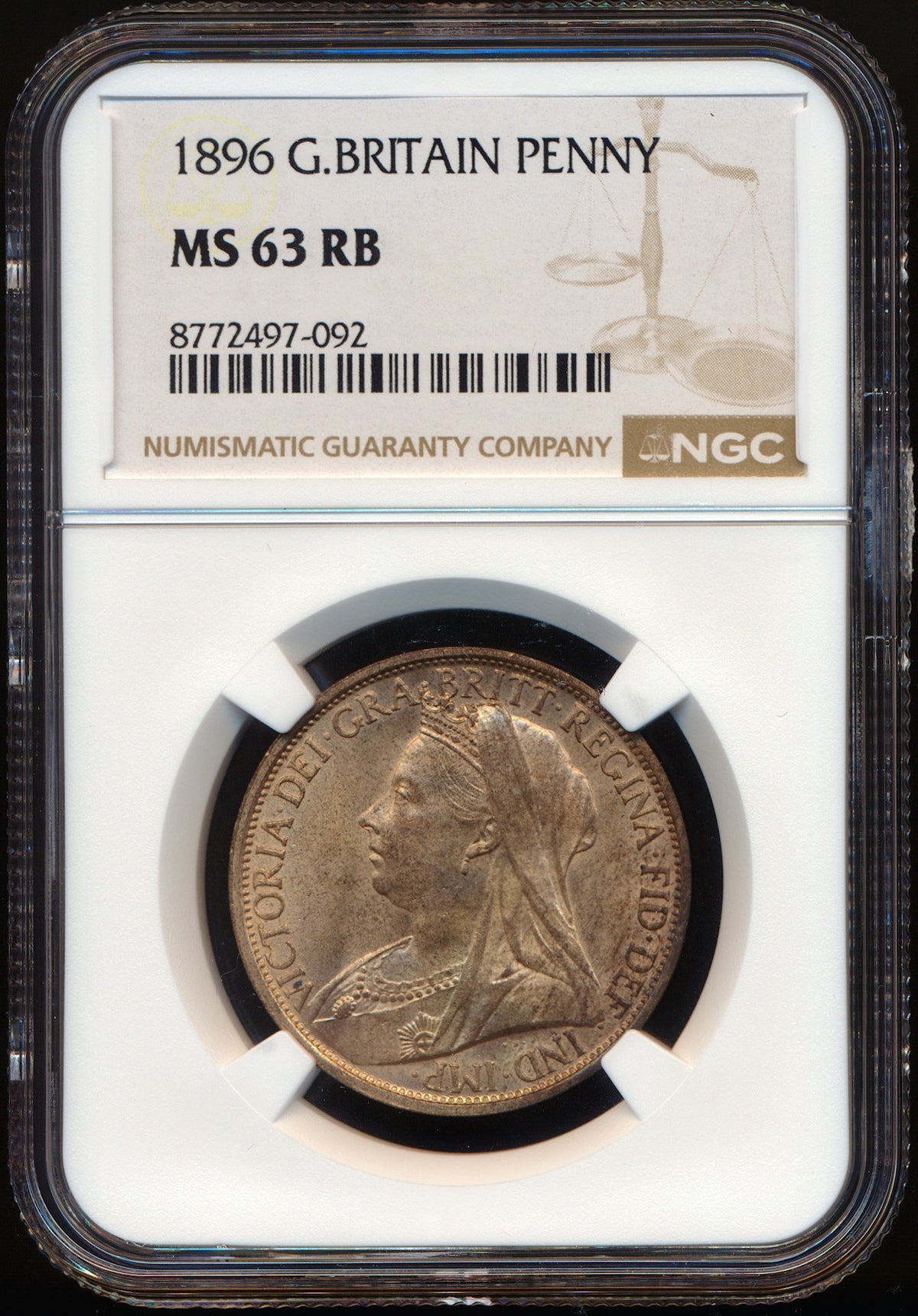 1896 Penny F143 UNC MS63