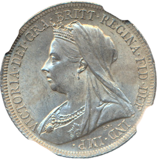 1900 Shilling S3940A ESC 3165 UNC MS63