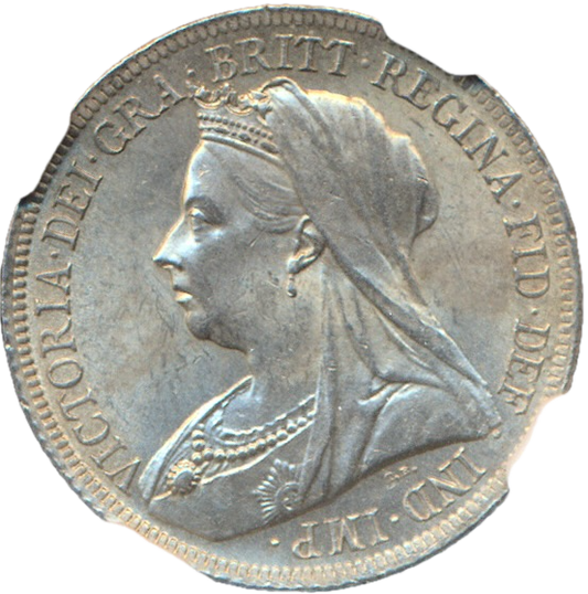 1900 Shilling S3940A ESC 3165 UNC MS63