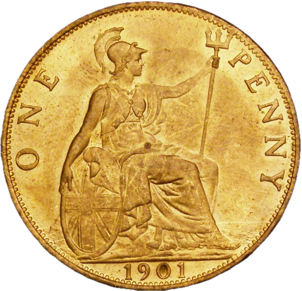 1901 Penny F154 UNC