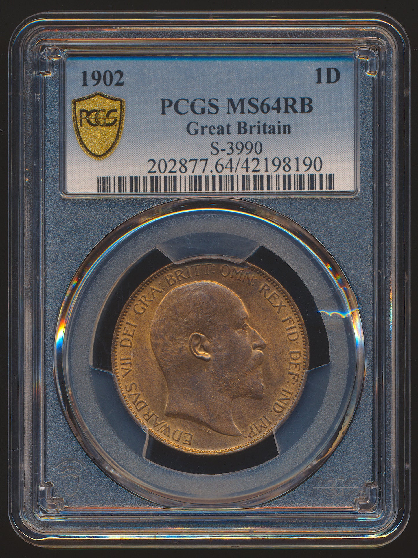 1902 Penny S3990 F157 UNC MS64