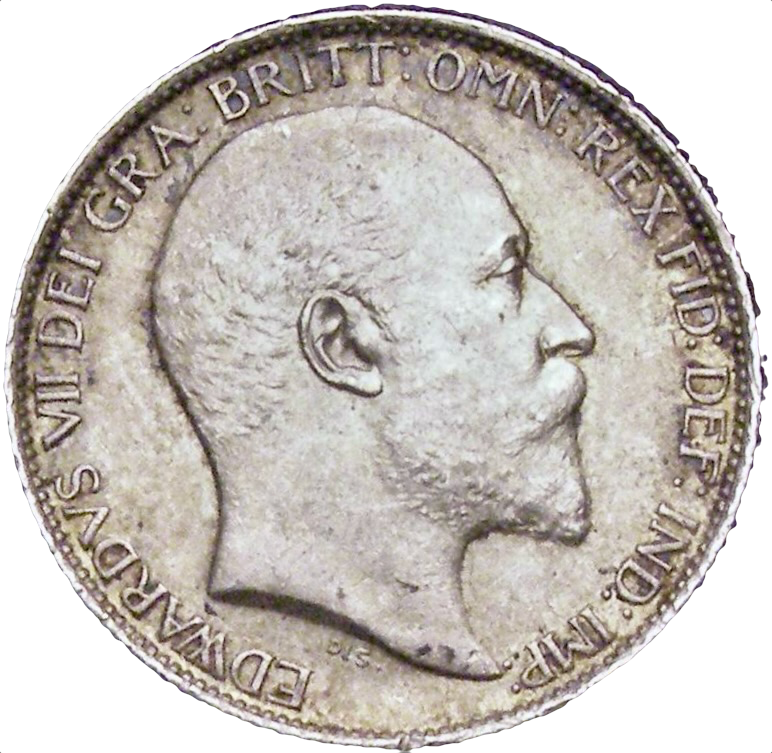 1908 Sixpence S3983 ESC 3604 Rare UNC