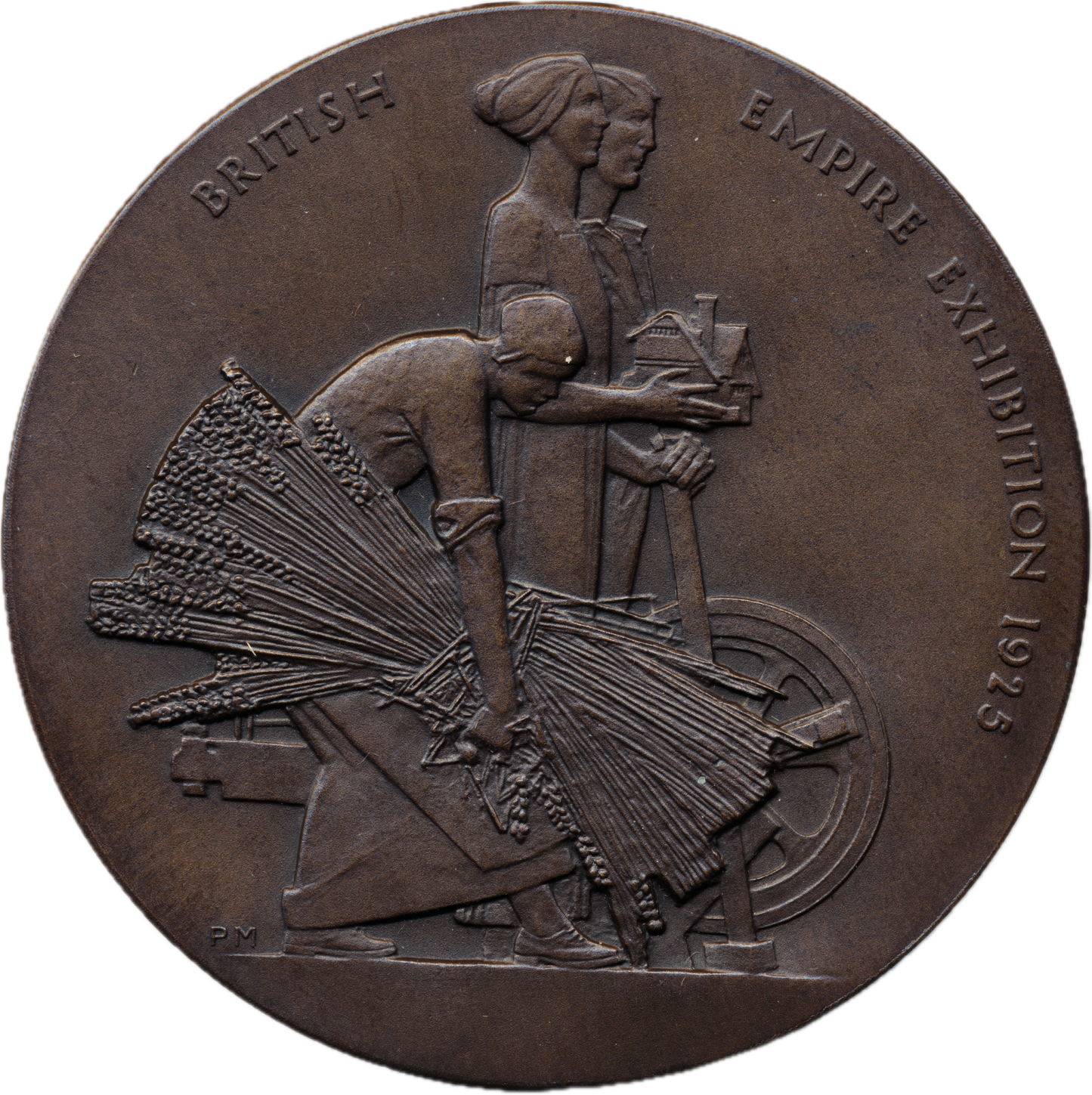 1925 British Empire Exhibition 51mm cased bronze medal BHM 4203 E1997