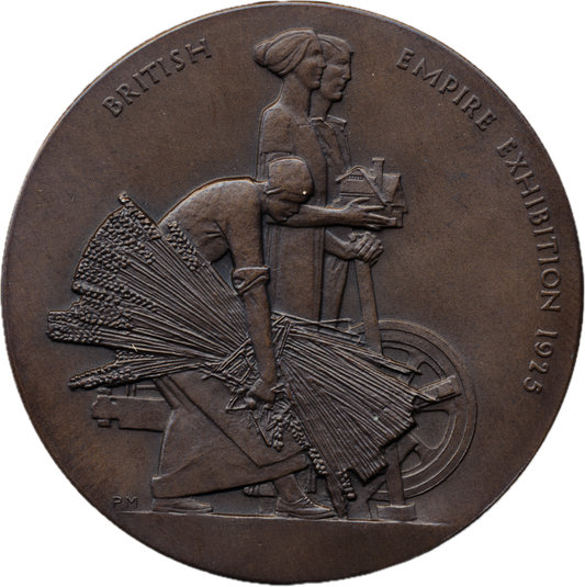 1925 British Empire Exhibition 51mm cased bronze medal BHM 4203 E1997