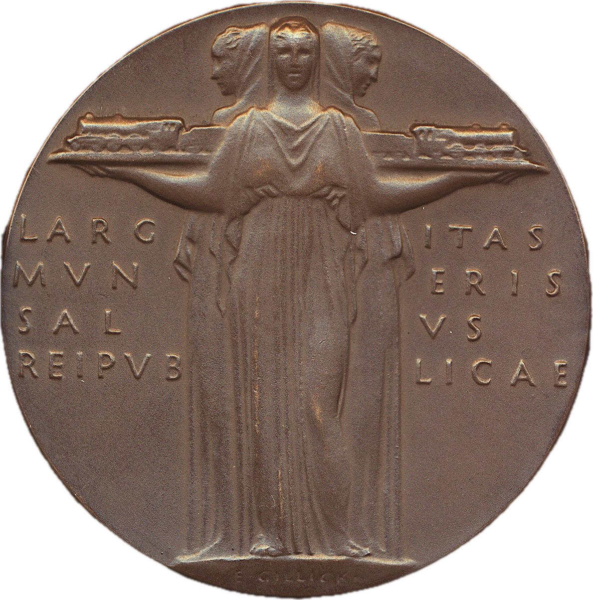 1926 General Strike 51mm bronze medal by E Gillick BHM 4210 E2003