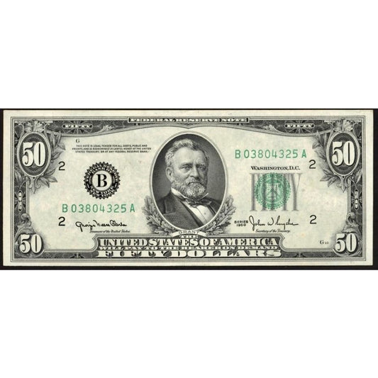 USA P.441b 1950 Silver Certificate $50 UNC