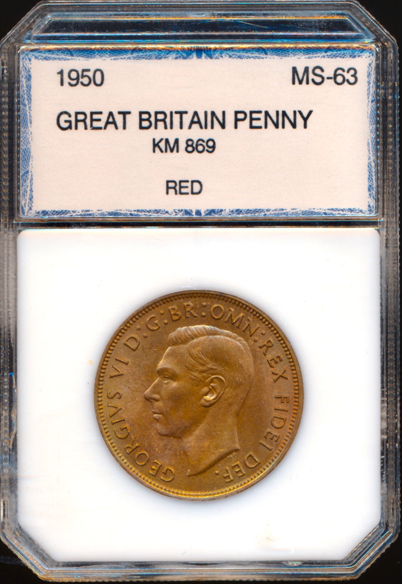 1950 Penny F240 UNC MS 63