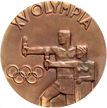 1952 Olympic Games Helsinki 54 mm bronze Participants Medal