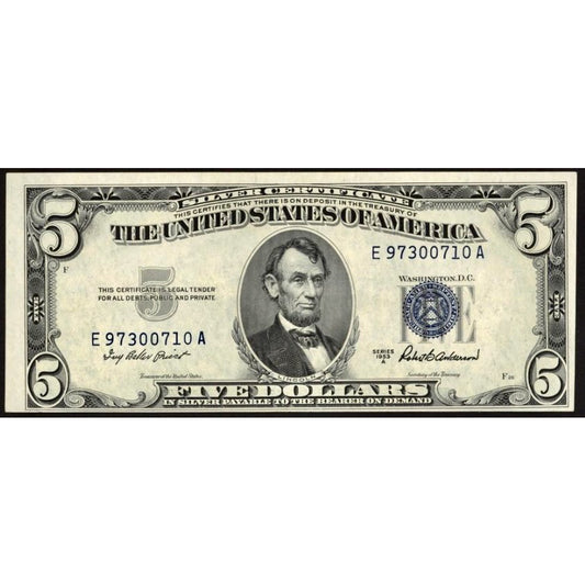 USA P.417a 1953 Silver Certificate $5 UNC