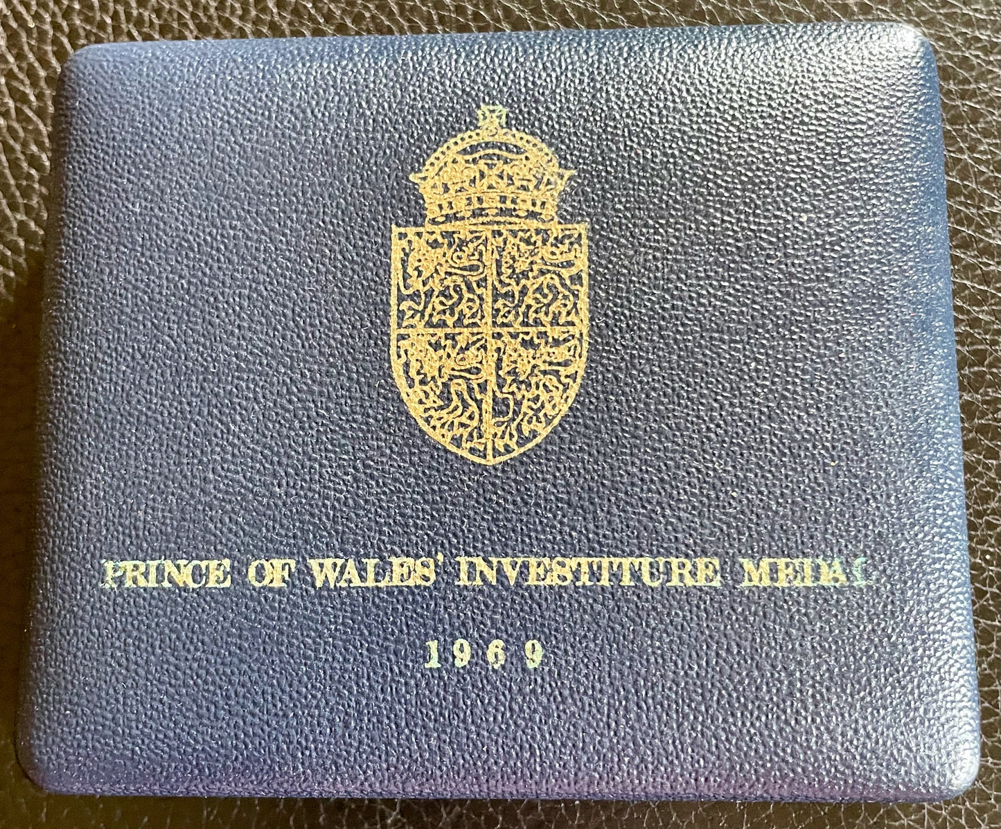 1969 Investiture of Prince of Wales 45mm silver medal by M Rizello in box of issue E2116