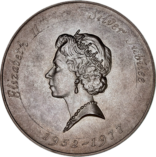 1977 Silver Jubilee E2136 57mm silver medal