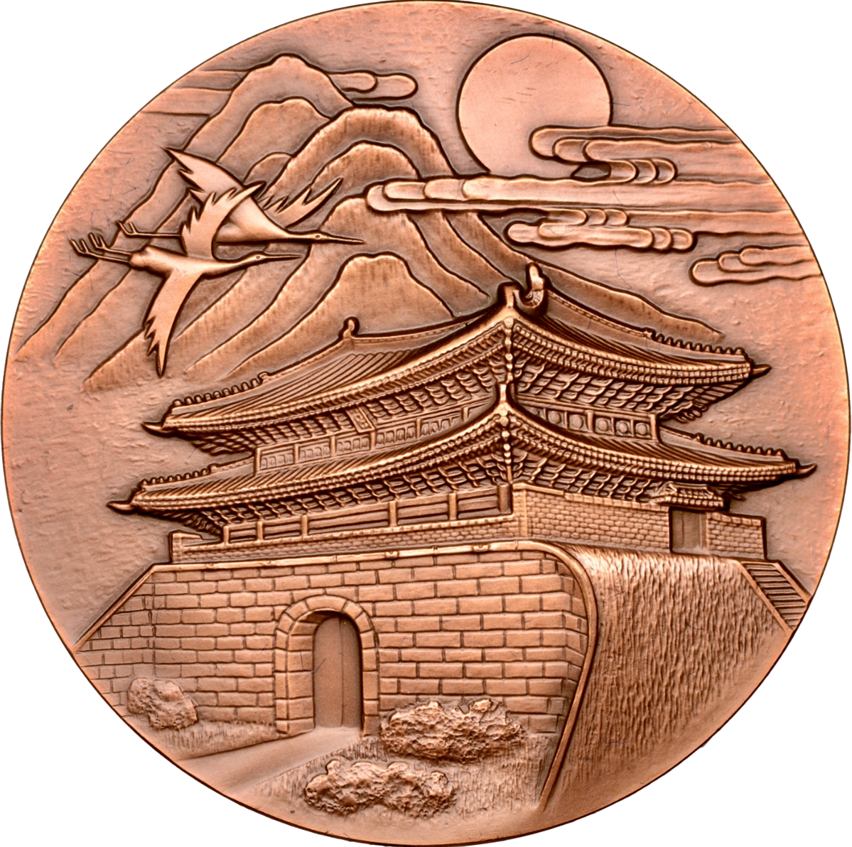 1988 SOUTH KOREA Olympic Games Seoul 60 mm bronze Participants Medal in original box