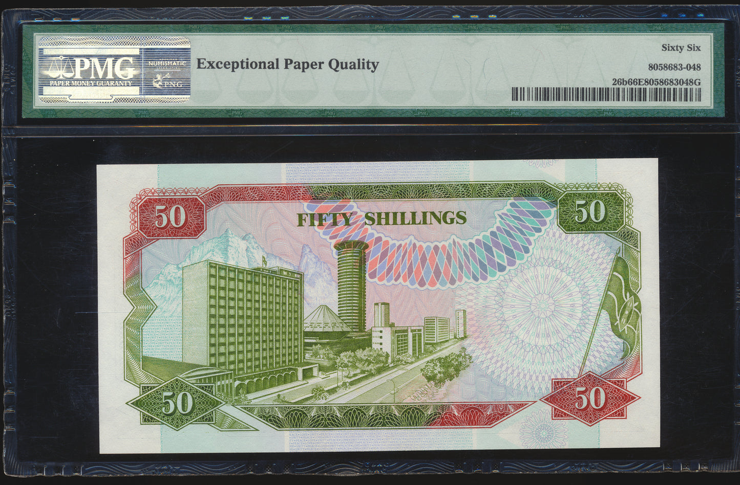 KENYA P.26b 1992 50 shillings Gem UNC 66 EPQ