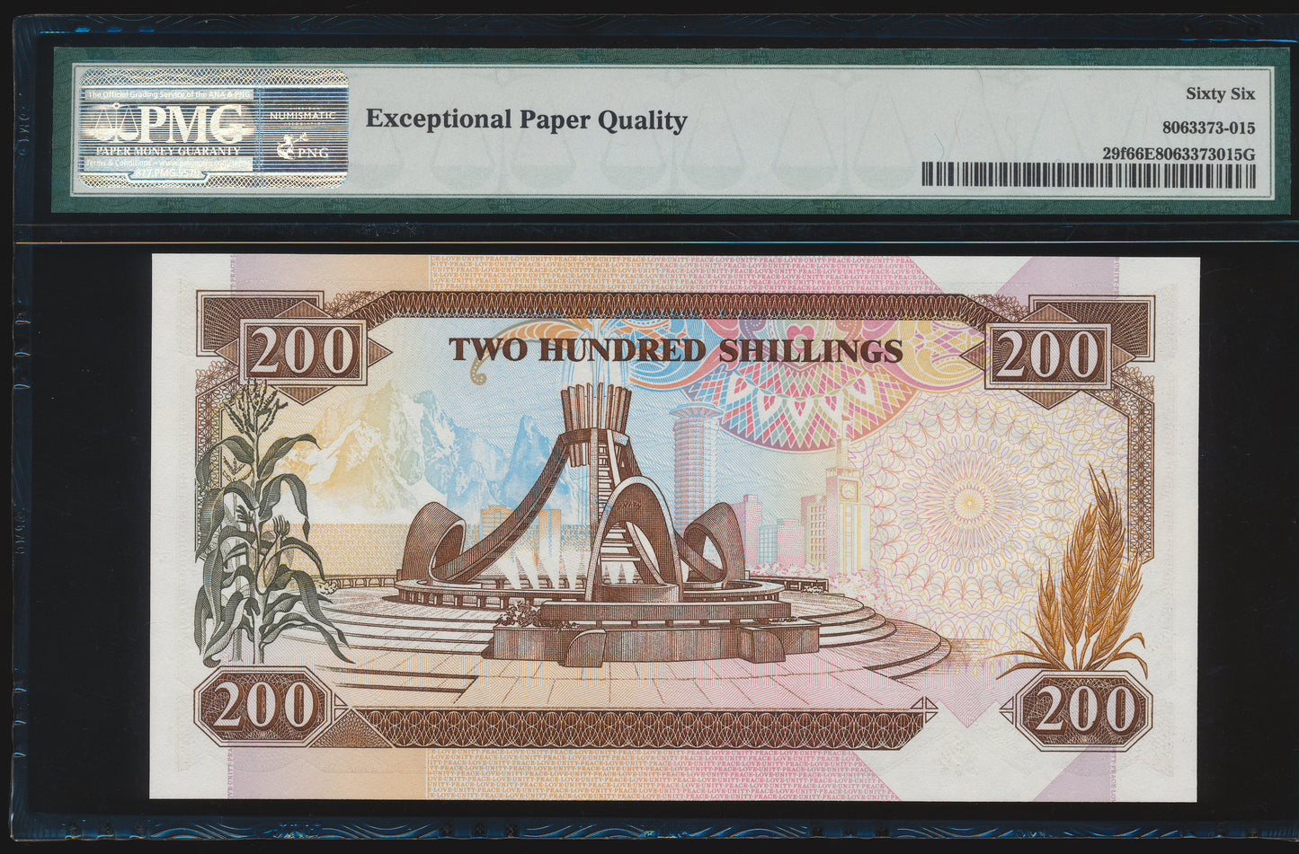 KENYA P.29f 1994 200 shillings Gem UNC 66 EPQ