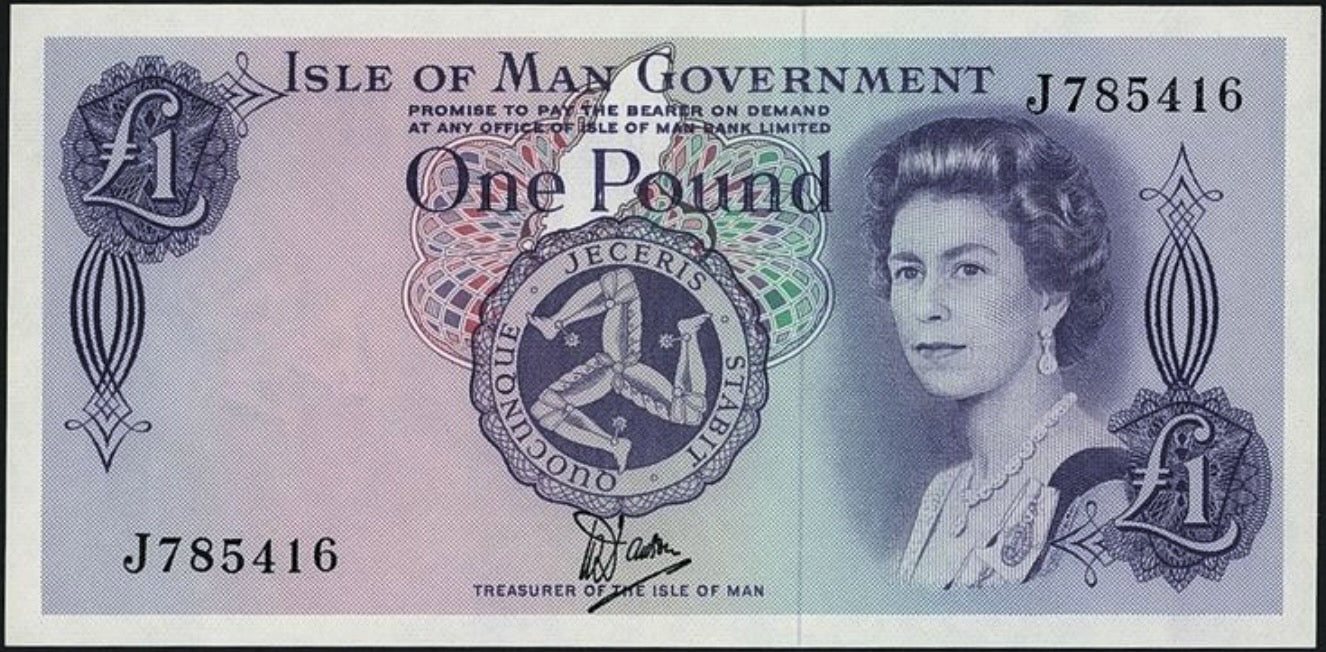 ISLE OF Man P.34 IM33a 1979-1983 £1 UNC
