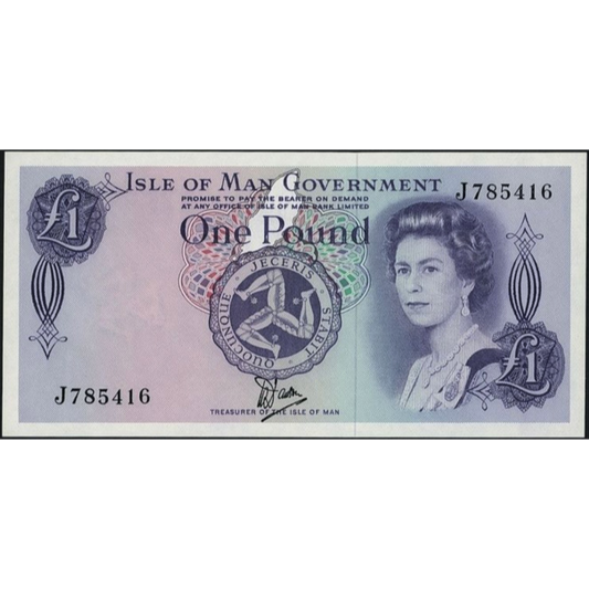 ISLE OF Man P.34 IM33a 1979-1983 £1 UNC