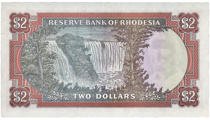 RHODESIA P.35c 1977 2 dollar UNC