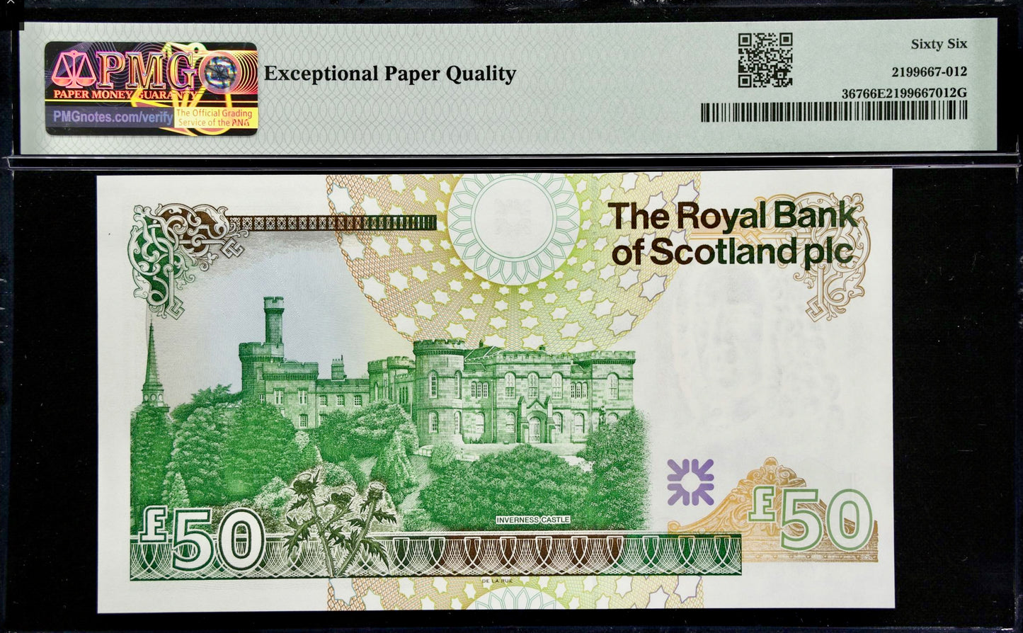 SCOTLAND P.367 SC871 2005 Royal Bank of Scotland First series A/1 £50 GEM UNC 66 EPQ