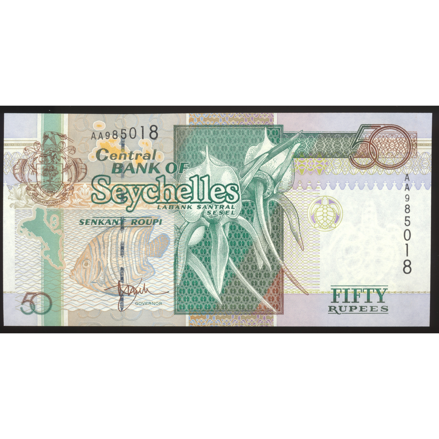 SEYCHELLES P.38a 1998 50 Rupees UNC