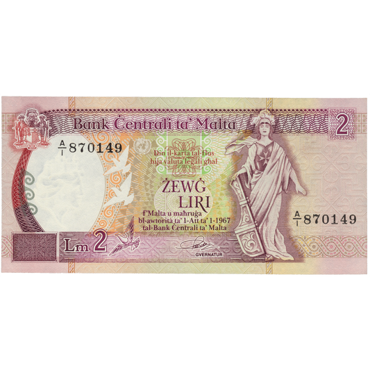 MALTA P.41a 1989 £1 A/1 UNC