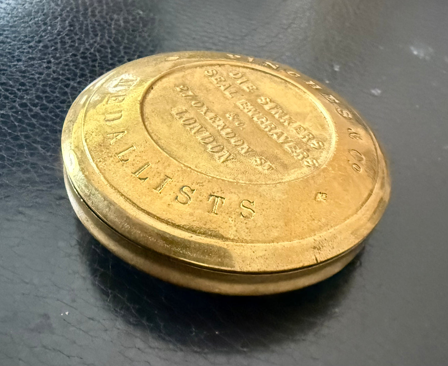 1857 Exhibition of Art Treasures, Manchester 63mm white metal by Pinches BHM 2605 E1513a