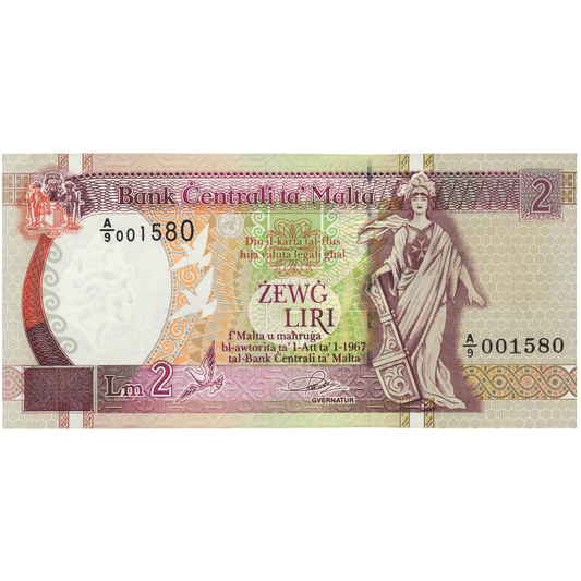 MALTA P.45a 1994 £1 A/9 UNC