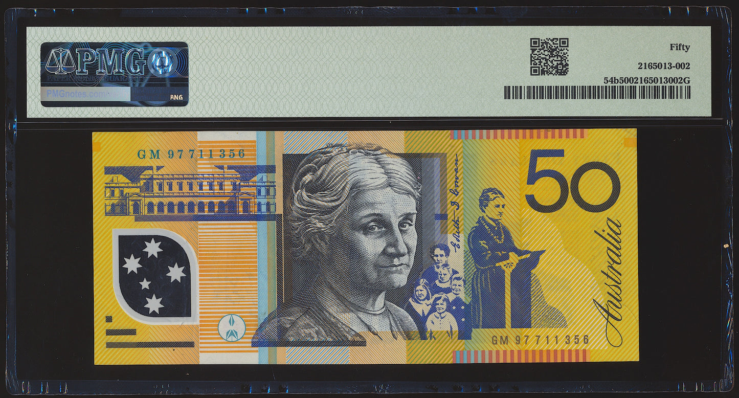 AUSTRALIA P.54b 1995-1999 $50 AUNC 50