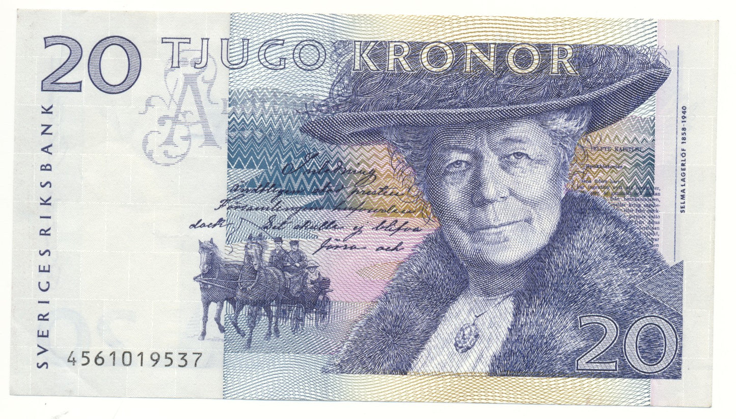 SWEDEN P.61b 1996 20 Kronor EF